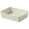 Curver My Style A5 Rectangular Plastic Storage Organiser - Vintage White -Furniture Shop 12807670 6234831970244921