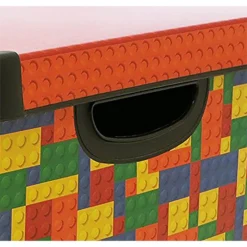 Curver Stockholm Bright Blocks Plastic Deco Storage Box Multi Colour 22L -Furniture Shop 12807671 1624833169810860