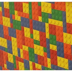 Curver Stockholm Bright Blocks Plastic Deco Storage Box Multi Colour 22L -Furniture Shop 12807671 1664833169684971