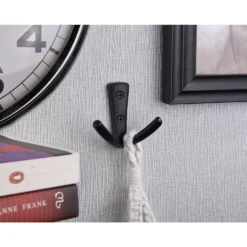 Modern Twin Hook - Matt Black -Furniture Shop 12808138 2794995164895237