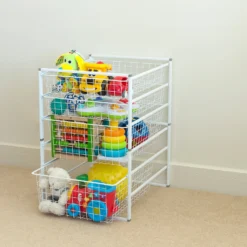 3 Wire Baskets Storage Tower 7 3 Wire Baskets Storage Tower -Furniture Shop 12812735 1574845692699547