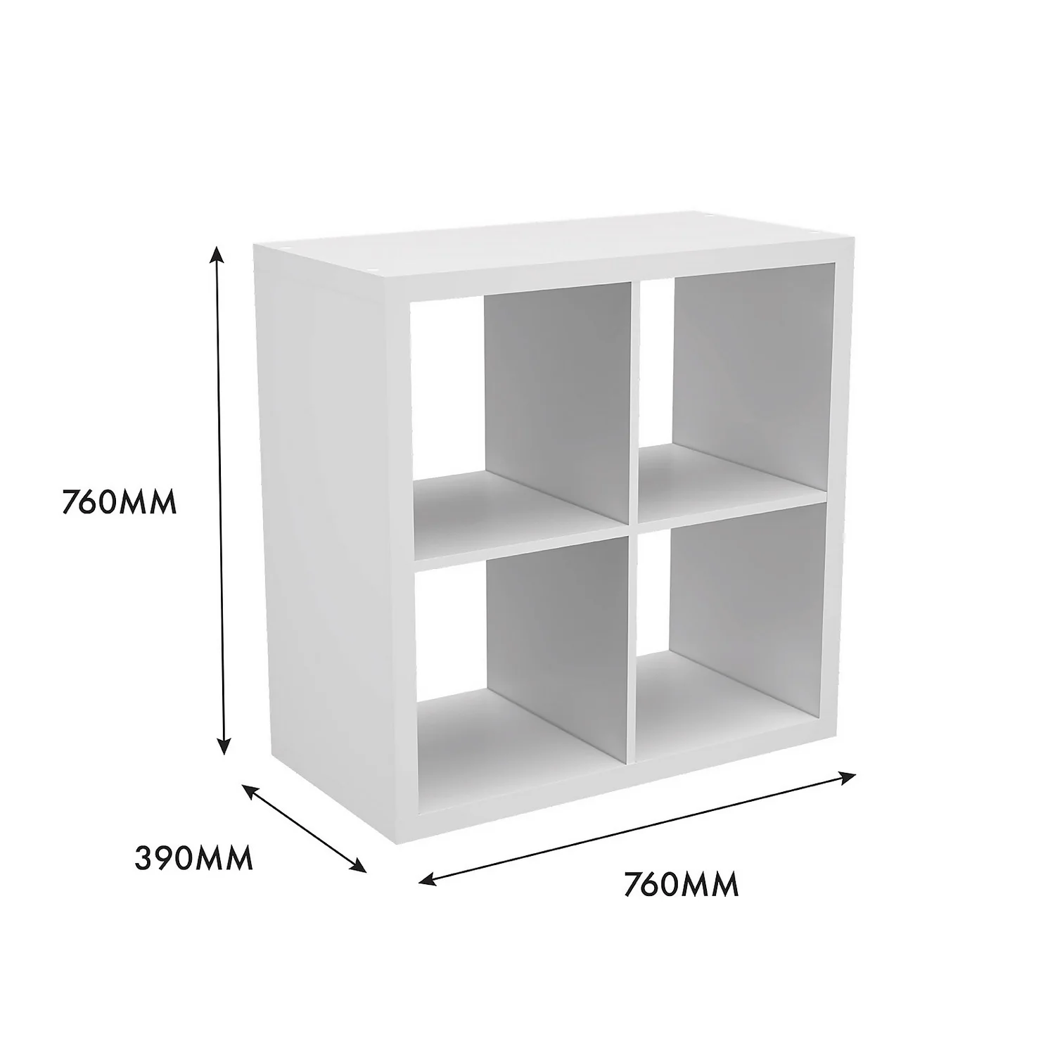 Clever Cube 2x2 Storage Unit - White 7 Clever Cube 2x2 Storage Unit - White - Image 5