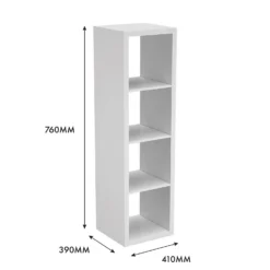 Clever Cube 4x1 Storage Unit - White -Furniture Shop 12813304 1555014368216006