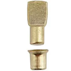None Shelf Support Studs Gold 4 Pack