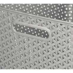 Curver My Style Large Rectangular Plastic Storage Basket - Grey - 18L 13 Curver My Style Large Rectangular Plastic Storage Basket - Grey - 18L -Furniture Shop 12814518 1804832988746814