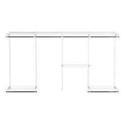 None Wardrobe System Starter Kit - White - 2.4m -Furniture Shop 12815435 1155044142133174