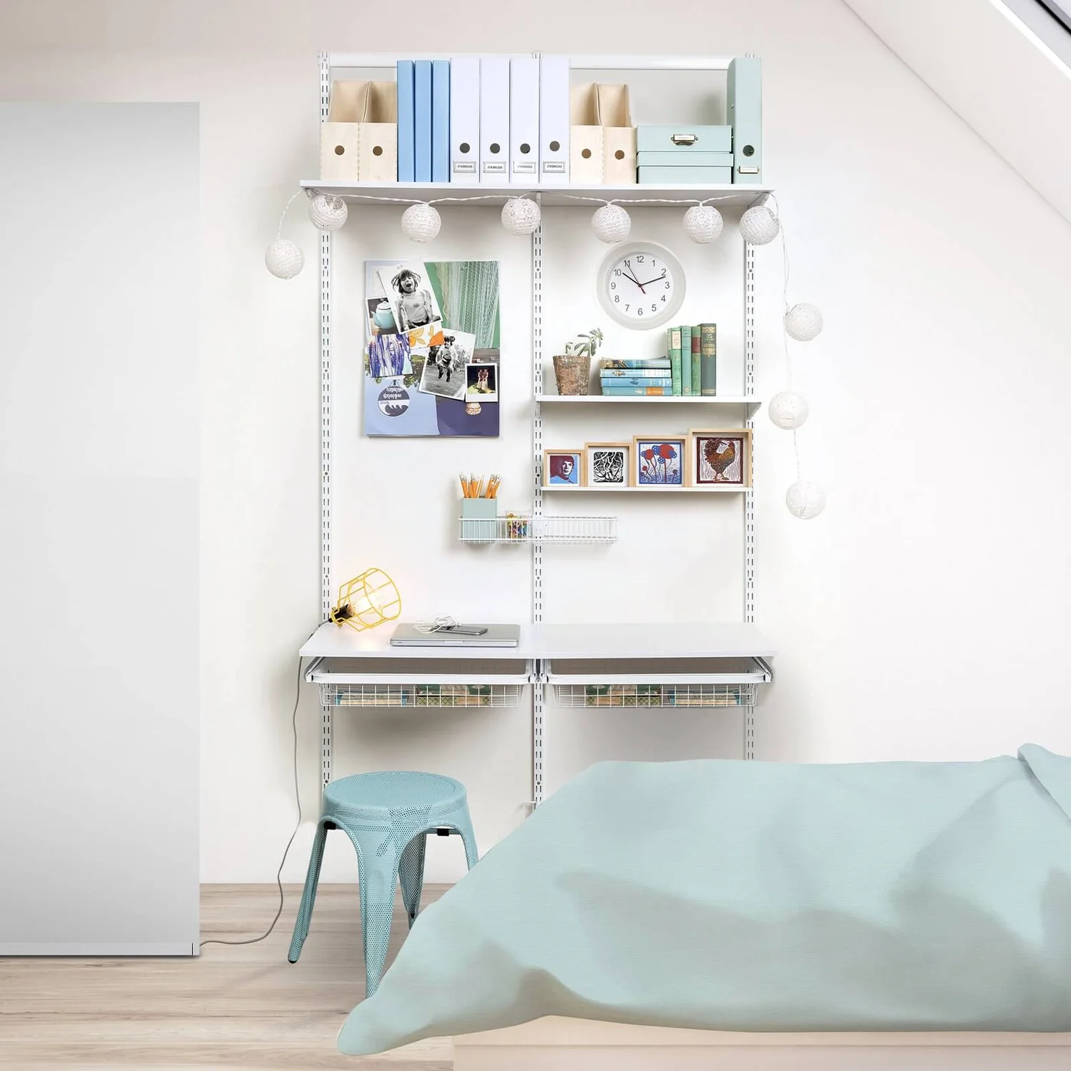 None Double Slot Upright - White -762mm 4 None Double Slot Upright - White -762mm - Image 2