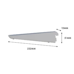 None Double Slot Bracket - White -220mm 9 None Double Slot Bracket - White -220mm -Furniture Shop 12815727 1805034583481400