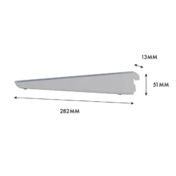 None Double Slot Bracket - White -270mm -Furniture Shop 12815731 7555052927564609