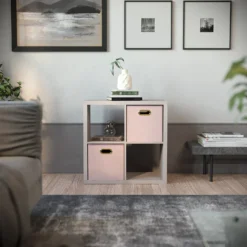 Clever Cube 2x2 Storage Unit - Grey Oak -Furniture Shop 12816001 1755023383737352