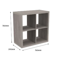 Clever Cube 2x2 Storage Unit - Grey Oak -Furniture Shop 12816001 6645023383832989
