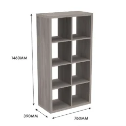Clever Cube 4x2 Storage Unit - Grey Oak -Furniture Shop 12816003 5715023384541223