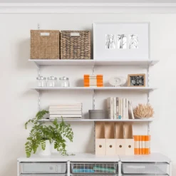 None Single Slot Upright Wall Strip - White - 200cm -Furniture Shop 12816015 1244833192911784