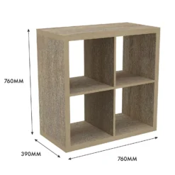 Clever Cube 2x2 Storage Unit - Oak -Furniture Shop 12816153 4935014368206655