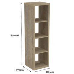 Clever Cube 4x1 Storage Unit - Oak 13 Clever Cube 4x1 Storage Unit - Oak -Furniture Shop 12816155 6395014368230046