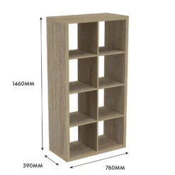 Clever Cube 4x2 Storage Unit - Oak -Furniture Shop 12816157 1065014368240330