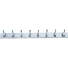 8 Heavy Duty Chrome Hat And Coat Hooks On White Board -Furniture Shop 12817380 3374831943292204