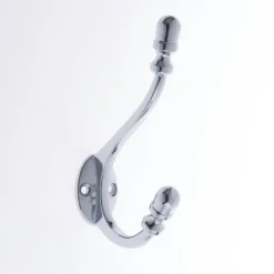 Antique Deco Hook - Chrome