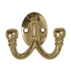 Ball End Double Robe Hook - Polished Brass 2 Ball End Double Robe Hook - Polished Brass -Furniture Shop 12817508 3824831951739538