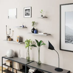 Floating Shelf - Grey Oak - 1200 X 240 X 38mm -Furniture Shop 12817804 7424887326228682