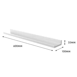Flexi Storage Decorative Shelving Photo Shelf - White Matt - 600x35x100mm 9 Flexi Storage Decorative Shelving Photo Shelf - White Matt - 600x35x100mm -Furniture Shop 12817964 4774991763960087