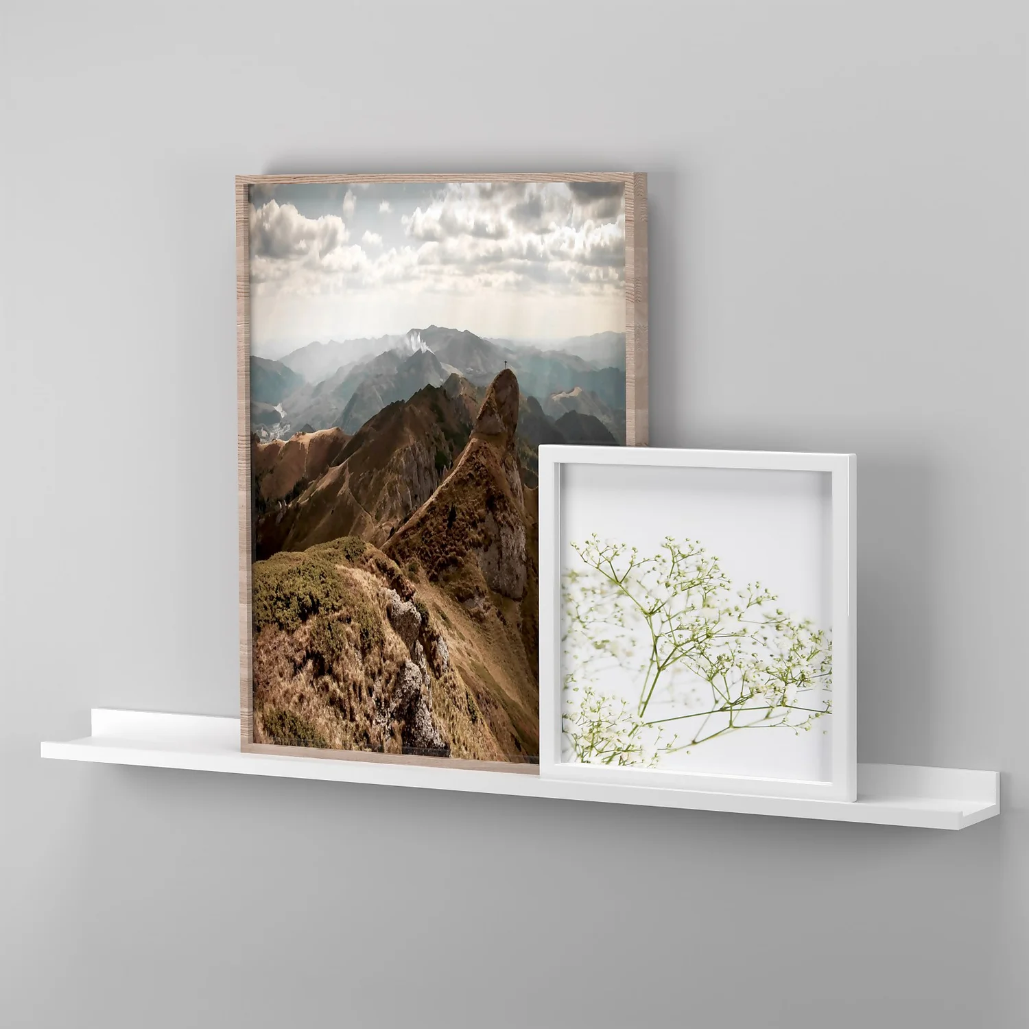 Flexi Storage Decorative Shelving Photo Shelf - White Matt - 900x35x100mm 5 Flexi Storage Decorative Shelving Photo Shelf - White Matt - 900x35x100mm - Image 3