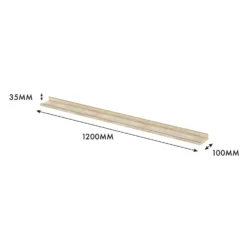 Flexi Storage Decorative Shelving Photo Shelf - Sanoma Oak - 1200x35x100mm -Furniture Shop 12817974 6494967466194820