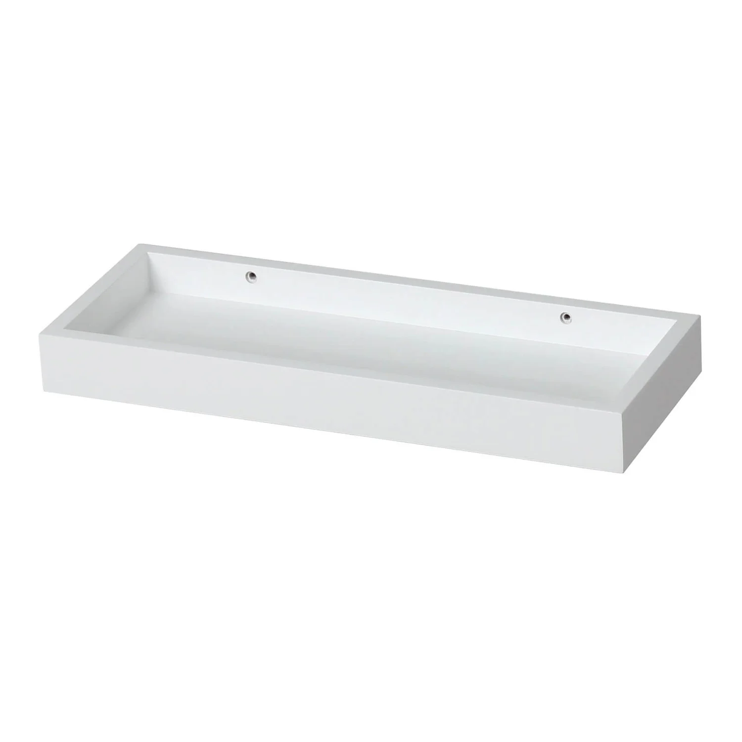 Tray Shelf - White Matt - 40x15x4cm 3 Tray Shelf - White Matt - 40x15x4cm