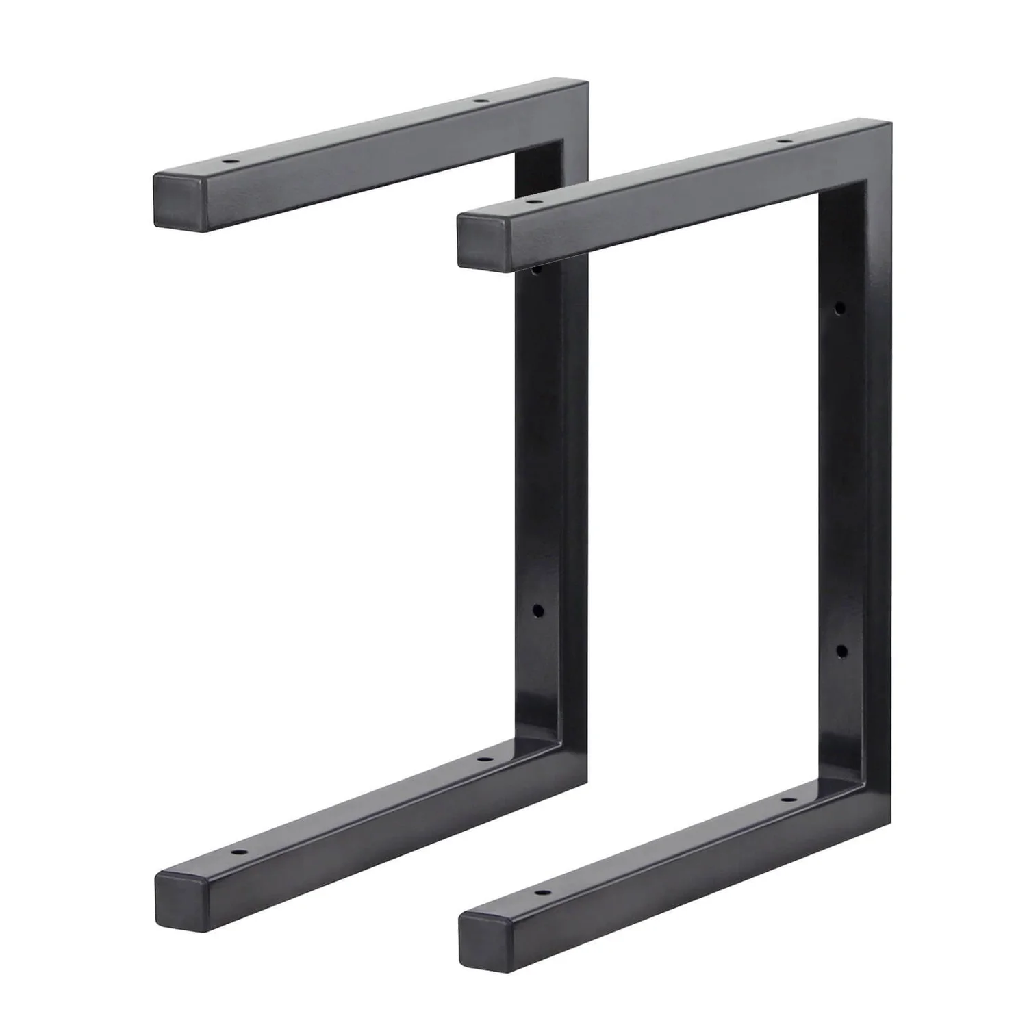 None Double U Shelf Bracket - Black - 330x300mm 3 None Double U Shelf Bracket - Black - 330x300mm
