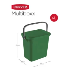 Curver Multiboxx Plastic Multi-purpose Storage Box - Green - 6L 13 Curver Multiboxx Plastic Multi-purpose Storage Box - Green - 6L -Furniture Shop 12820957 1754833171054354