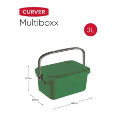 Curver Multiboxx Plastic Multi-purpose Storage Box - Green - 3L -Furniture Shop 12820962 1044833171226734
