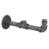 None Industrial Screw Top Pipe Bracket Gun Metal -Furniture Shop 12821188 1264831909242234