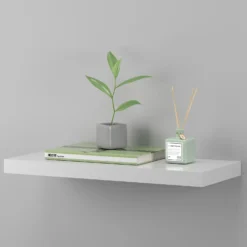 Floating Shelf - White Gloss - 600 X 240 X 38mm 10 Floating Shelf - White Gloss - 600 X 240 X 38mm -Furniture Shop 12822023 1594876424034480