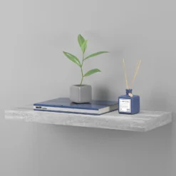 Floating Shelf - Grey Oak - 600 X 240 X 38mm 10 Floating Shelf - Grey Oak - 600 X 240 X 38mm -Furniture Shop 12822025 5144876423820541