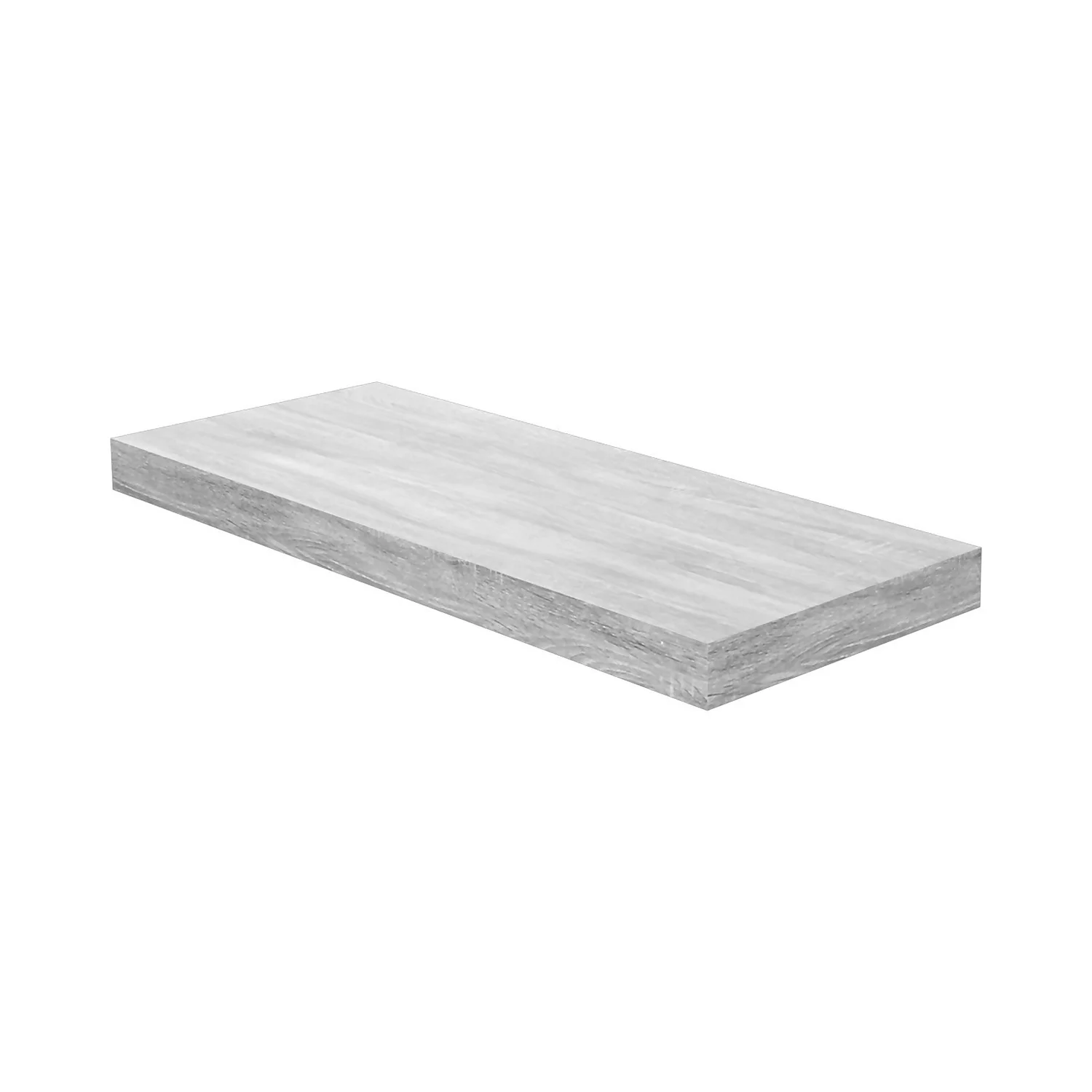 Floating Shelf - Grey Oak - 600 X 240 X 38mm 3 Floating Shelf - Grey Oak - 600 X 240 X 38mm