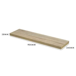 Floating Shelf - Sanoma Oak - 900 X 240 X 38mm -Furniture Shop 12822050 1494964085563400