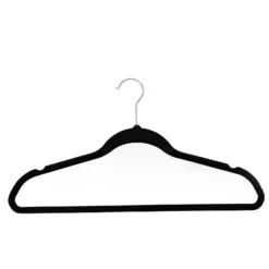 Black Velvet Clothes Hangers - 10 Pack -Furniture Shop 12822491 7374878809223816