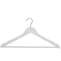 White Wooden Hangers - 8 Pack -Furniture Shop 12822503 5054878808233078