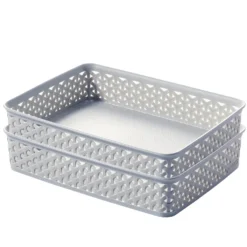 Curver My Style A5 Rectangular Plastic Storage Organiser - Grey -Furniture Shop 12823029 1294833226906611