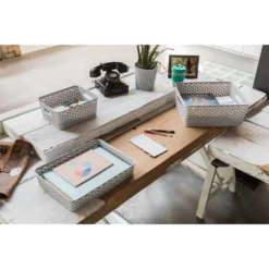 Curver My Style A5 Rectangular Plastic Storage Organiser - Grey -Furniture Shop 12823029 7124833226800633