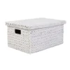 Small Water Hyacinth Storage Box - White Washed -Furniture Shop 12823520 4544831944586320