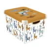 Curver Stockholm Llama Plastic Deco Storage Box - Multi-Coloured - 22L -Furniture Shop 12824053 1124831941627735