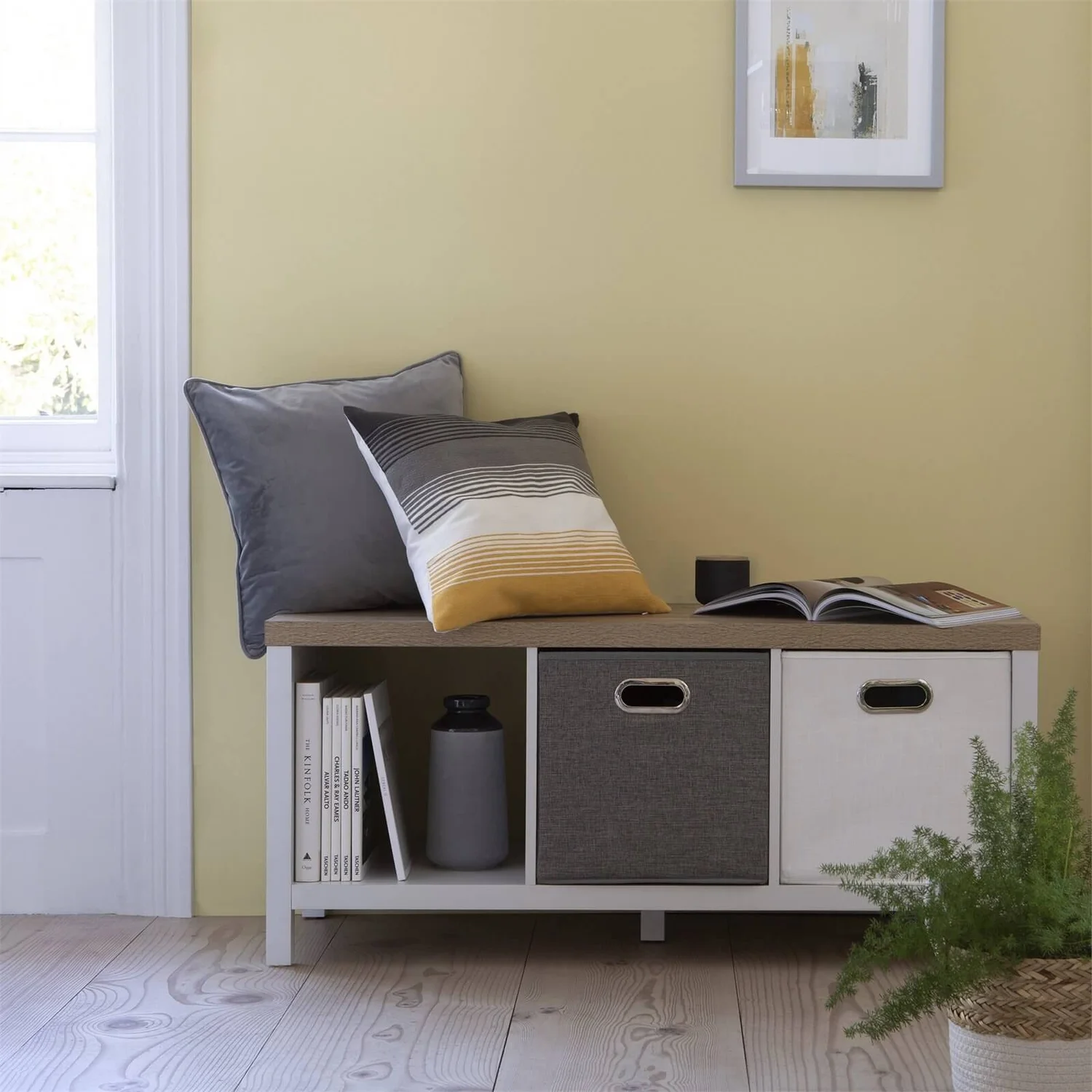 Clever Cube 1x3 Storage Unit With Legs - White 4 Clever Cube 1x3 Storage Unit With Legs - White - Image 2