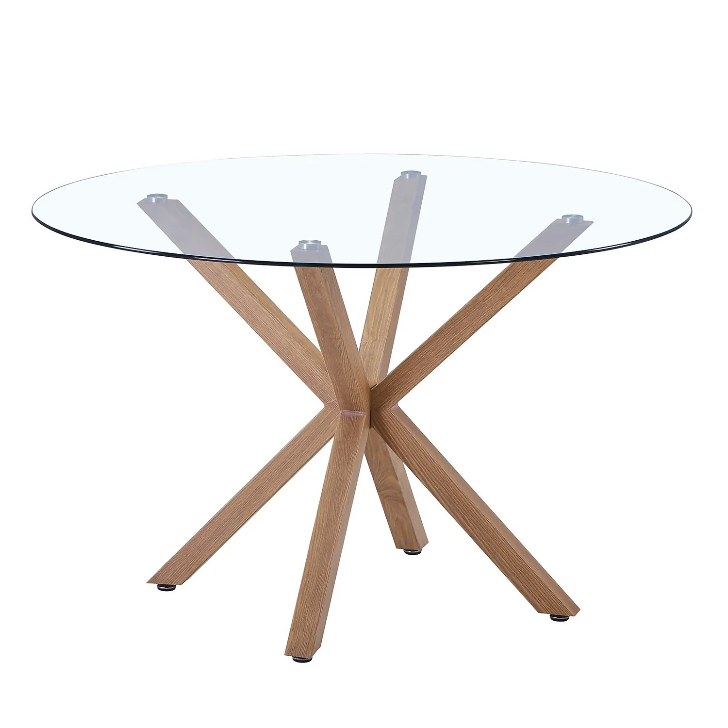 Ludlow Round Glass Dining Table 3 Ludlow Round Glass Dining Table