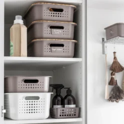 Smartstore 1L Wardrobe Basket - Taupe -Furniture Shop 12826428 1994833174524244