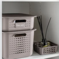 Smartstore 6L Wardrobe Basket - Taupe -Furniture Shop 12826431 1794833174285021