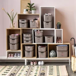 Smartstore 13L Wardrobe Basket - Taupe -Furniture Shop 12826432 1504833172927623