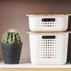 Smartstore 13L Wardrobe Basket - White -Furniture Shop 12826434 3114833173665206