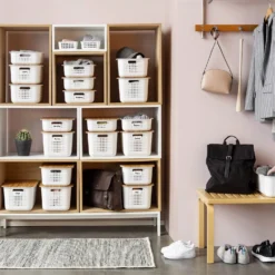 Smartstore 13L Wardrobe Basket - White -Furniture Shop 12826434 9204833173735439