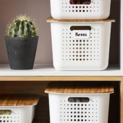 Smartstore Wardrobe Basket Bamboo Lid -Furniture Shop 12826435 1394833172431993